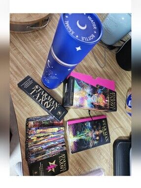 Starman Tarot Deck Davide De Angelis David Bowie (Used) & New Moon Water Bottle